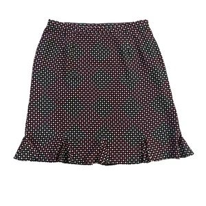 Talbots Vintage Polka Dot Silk Skirt